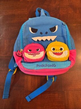 Baby Shark Pink Fong Toddler Size Child Backpack Knapsack